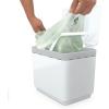 imageGLAD Compost Bin for Kitchen 15 Gallon  Plastic Container with Removable Inner Basket Bag Storage Holder and Carbon Odor Blocking Filters GrayWhite