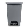 imageGlad 13 Gallon Trash Can  Plastic Kitchen Waste Bin with Odor Protection of Lid  Hands Free with Step On Foot Pedal and Garbage Bag Rings 13 Gallon WhiteGrey