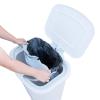imageGlad 13 Gallon Trash Can  Plastic Kitchen Waste Bin with Odor Protection of Lid  Hands Free with Step On Foot Pedal and Garbage Bag Rings 13 Gallon WhiteWhite