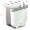 imageGlad Roomate Collapsible Waste Bin  Compact Travel Trash Can with SpaceSaving Expandable Design  Indoor and Outdoor Disposal Basket 2 Gallon White