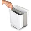 imageGlad Roomate Collapsible Waste Bin  Compact Travel Trash Can with SpaceSaving Expandable Design  Indoor and Outdoor Disposal Basket 2 Gallon White