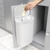 imageGlad Roomate Under Counter Trash Can  Space Saving Waste Bin for Kitchen Cabinet Bathroom or Office  Dual Lid for Ease of Opening 7 Liter White12L