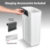imageGlad Roomate Under Counter Trash Can  Space Saving Waste Bin for Kitchen Cabinet Bathroom or Office  Dual Lid for Ease of Opening 7 Liter White12L