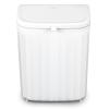 imageGlad Roomate Under Counter Trash Can  Space Saving Waste Bin for Kitchen Cabinet Bathroom or Office  Dual Lid for Ease of Opening 7 Liter White9L