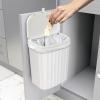imageGlad Roomate Under Counter Trash Can  Space Saving Waste Bin for Kitchen Cabinet Bathroom or Office  Dual Lid for Ease of Opening 7 Liter White9L