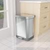 imageGlad Stainless Steel Step Trash Can with Clorox Odor Protection  Large Metal Kitchen Garbage Bin with Soft Close Lid Foot Pedal and Waste Bag Roll Holder 13 Gallon WhiteAll Stainless