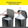 imageGlad Stainless Steel Step Trash Can with Clorox Odor Protection  Large Metal Kitchen Garbage Bin with Soft Close Lid Foot Pedal and Waste Bag Roll Holder 13 Gallon WhiteAll Pewter