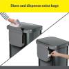 imageGlad Stainless Steel Step Trash Can with Clorox Odor Protection  Large Metal Kitchen Garbage Bin with Soft Close Lid Foot Pedal and Waste Bag Roll Holder 13 Gallon WhiteAll Pewter