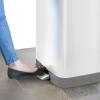 imageGlad Stainless Steel Step Trash Can with Clorox Odor Protection  Large Metal Kitchen Garbage Bin with Soft Close Lid Foot Pedal and Waste Bag Roll Holder 13 Gallon WhiteWhite
