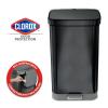 imageGlad Stainless Steel Step Trash Can with Clorox Odor Protection  Large Metal Kitchen Garbage Bin with Soft Close Lid Foot Pedal and Waste Bag Roll Holder 13 Gallon WhiteAll Pewter