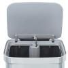 imageGlad Stainless Steel Step Trash Can with Clorox Odor Protection  Large Metal Kitchen Garbage Bin with Soft Close Lid Foot Pedal and Waste Bag Roll Holder 13 Gallon WhiteAll Stainless