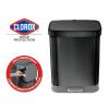 imageGlad Stainless Steel Step Trash Can with Clorox Odor Protection  Large Metal Kitchen Garbage Bin with Soft Close Lid Foot Pedal and Waste Bag Roll Holder 13 Gallon WhiteAll Pewter