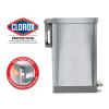 imageGlad Stainless Steel Step Trash Can with Clorox Odor Protection  Large Metal Kitchen Garbage Bin with Soft Close Lid Foot Pedal and Waste Bag Roll Holder 13 Gallon WhiteAll Stainless