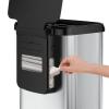 imageGlad Stainless Steel Trash Can with Clorox Odor Protection  Touchless Metal Kitchen Garbage Bin with Soft Close Lid and Waste Bag Roll Holder 13 Gallon Motion SensorMotion Sensor