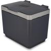 imageGLAD Compost Bin for Kitchen 15 Gallon  Plastic Container with Removable Inner Basket Bag Storage Holder and Carbon Odor Blocking Filters GrayGray