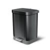 imageGlad Stainless Steel Step Trash Can with Clorox Odor Protection  Large Metal Kitchen Garbage Bin with Soft Close Lid Foot Pedal and Waste Bag Roll Holder 13 Gallon WhiteAll Pewter