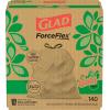 imageGlad 13 Gallon Trash Can Black Plastic Kitchen Waste Bin with Odor Protection of Lid ampamp Glad ForceFlex Tall Kitchen Trash Bags 13 Gallon Gain Original with Febreze 110 Count BundleGain Original