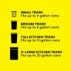 imageGlad 13 Gallon Trash Can Black Plastic Kitchen Waste Bin with Odor Protection of Lid ampamp Glad ForceFlex Tall Kitchen Trash Bags 13 Gallon Gain Original with Febreze 110 Count BundleGain Original