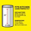 imageGlad 13 Gallon Trash Can Black Plastic Kitchen Waste Bin with Odor Protection of Lid ampamp Glad ForceFlex Tall Kitchen Trash Bags 13 Gallon Gain Original with Febreze 110 Count BundleGain Original