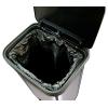 imageGlad 20 Gallon  755 Liter Extra Capacity Stainless Steel Step Trash Can with CloroxTM Odor Protection PewterStainless