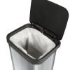 imageGlad 20 Gallon  755 Liter Extra Capacity Stainless Steel Step Trash Can with CloroxTM Odor Protection PewterStainless