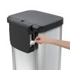 imageGlad 20 Gallon  755 Liter Extra Capacity Stainless Steel Step Trash Can with CloroxTM Odor Protection PewterStainless