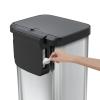 imageGlad 20 Gallon  755 Liter Extra Capacity Stainless Steel Step Trash Can with CloroxTM Odor Protection PewterStainless