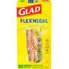 imageGlad FlexN Seal Food Storage Plastic Bags Sandwich 100 Count Pack of 4 Package May Vary100 Count Pack of 4