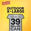 imageGlad ForceFlex Heavy Duty Large Drawstring Trash Bags Hold 80 lb 30 Gal 50 Ct Package May VaryUnscented