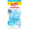 imageGlad ForceFlex MaxStrength with Clorox Trash Bags 13 Gal Mountain Air 90 Ct Pack May Vary34 Count Pack of 2