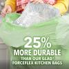 imageGlad ForceFlex MaxStrength with Clorox Trash Bags 13 Gal Mountain Air 90 Ct Pack May Vary34 Count Pack of 2