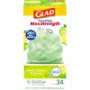 imageGlad ForceFlex MaxStrength with Clorox Trash Bags 13 Gal Mountain Air 90 Ct Pack May Vary34 Count Pack of 2