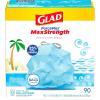 imageGlad ForceFlex MaxStrength with Clorox Trash Bags 13 Gal Mountain Air 90 Ct Pack May Vary90 Count Pack of 1