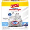 imageGlad ForceFlex MaxStrength with Clorox Trash Bags 13 Gal Mountain Air 90 Ct Pack May Vary90 Count Pack of 1
