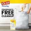 imageGlad ForceFlex Tall Kitchen Drawstring Trash Bags 13 Gal Fragrance Free 80 Ct Package May VaryFragrance Free
