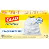 imageGlad ForceFlex Tall Kitchen Drawstring Trash Bags 13 Gal Fragrance Free 80 Ct Package May VaryFragrance Free
