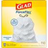imageGlad ForceFlex Tall Kitchen Drawstring Trash Bags 13 Gal Fragrance Free 80 Ct Package May VaryFragrance Free