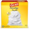 imageGlad ForceFlex Tall Kitchen Drawstring Trash Bags 13 Gallon 90 Count Package May VaryUnscented