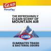 imageGlad Large Trash Bags ForceFlex with Clorox 30 Gal Mountain Air 50 Ct Package May VaryMountain Air