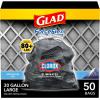 imageGlad Large Trash Bags ForceFlex with Clorox 30 Gal Mountain Air 50 Ct Package May VaryMountain Air