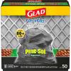 imageGlad Large Trash Bags ForceFlex with Clorox 30 Gal Mountain Air 50 Ct Package May VaryPineSol