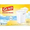 imageGlad Medium Drawstring Trash Bags with Clorox 8 Gal Lemon Fresh Bleach 80 Ct Package May VaryFebreze Fresh Clean