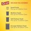 imageGlad Medium Drawstring Trash Bags with Clorox 8 Gal Lemon Fresh Bleach 80 Ct Package May VaryFragrance Free Unscented