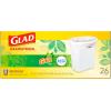 imageGlad Medium Drawstring Trash Bags with Clorox 8 Gal Lemon Fresh Bleach 80 Ct Package May VaryGain Original