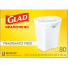 imageGlad Medium Drawstring Trash Bags with Clorox 8 Gal Lemon Fresh Bleach 80 Ct Package May VaryUnscented