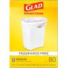 imageGlad Medium Drawstring Trash Bags with Clorox 8 Gal Lemon Fresh Bleach 80 Ct Package May VaryUnscented