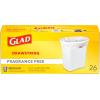imageGlad Medium Drawstring Trash Bags with Clorox 8 Gal Lemon Fresh Bleach 80 Ct Package May VaryUnscented