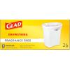 imageGlad Medium Drawstring Trash Bags with Clorox 8 Gal Lemon Fresh Bleach 80 Ct Package May VaryUnscented
