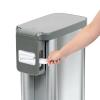 imageGlad Slim Trash Can with Clorox Odor Protection  Narrow Kitchen Garbage Bin with Soft Close Lid Step On Foot Pedal and Waste Bag Roll Holder All Stainless 45 LiterAll Stainless