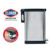 imageGlad Slim Trash Can with Clorox Odor Protection  Narrow Kitchen Garbage Bin with Soft Close Lid Step On Foot Pedal and Waste Bag Roll Holder All Stainless 45 LiterStainless Steel